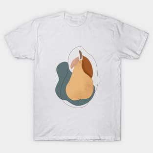 Modern Pear, Fruit illustration T-Shirt